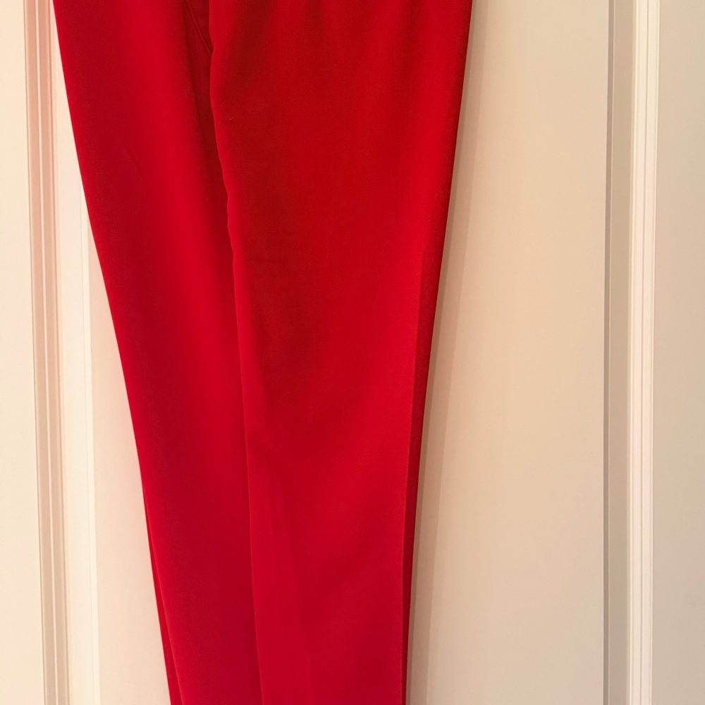 White House Black Market Red Tapered Ankle Pants